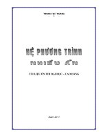 Hệ phương trình nhiều ẩn