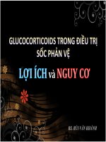 glucocorticoid trong điều trị sốc phản vệ lợi ích và nguy cơ