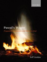pascals wager pragmatic arguments and belief in god dec 2006