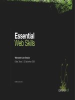 Essential Web Skills - Webmaster Jam Session