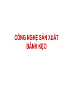 công nghệ sản xuất bánh kẹo