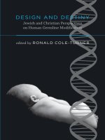 the mit press design and destiny jewish and christian perspectives on human germline modification mar 2008