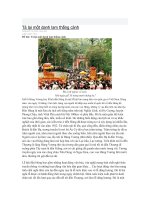 Bài văn tả cảnh, tả về một danh lam thắng cảnh mà em biết và phát biểu cảm nghĩ về danh lam đó