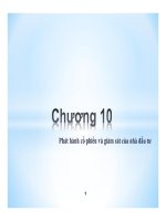 Bài giảng thị trường tài chính   chương 10 phát hành cổ phiếu và giám sát của nhà đầu tư