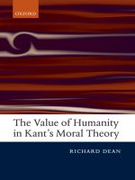 the value of humanity in kants moral theory jul 2006