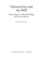 normativity and the will selected essays on moral psychology and practical reason may 2006