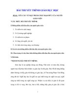 đề tài  yêu cầu về mặt phẩm chất đạo đức của người giáo viên