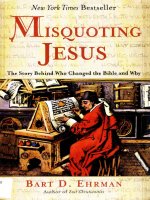 misquoting jesus - the story behind who changed the bible and why