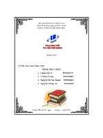 đề tài quy trình sản xuất nước uống từ thảo mộc