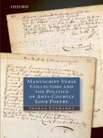 manuscript verse collectors and the politics of anti-courtly love poetry jul 2009