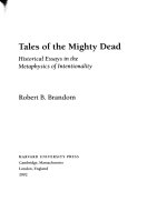 harvard university press tales of the mighty dead historical essays in the metaphysics of intentionality nov 2002