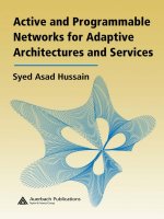 active and programmable networks for adaptive architectures and services