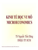 bài giảng kinh tế vi mô chương 1:cung cầu - ts. nguyễn tiến dũng