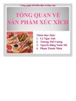 công nghệ chế biến thịt và thủy sản  xúc xích