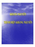 Bài giảng kháng nguyên trình diện kháng nguyên