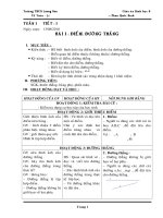 Giáo án hình học môn toán học lớp 6 chương I