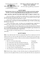 Quy định về xây dựng ngân hàng đề thi