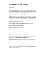 đại cương về độc chất học thú ý