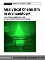 pollard - analytical chemistry in archaeology (cambridge, 2007)