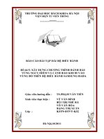 XÂY DỰNG CHƯƠNG TRÌNH ĐÁNH DẤU VÙNG NGUY HIỂM VÀ CẢNH BÁO KHI ĐI VÀO VÙNG ĐÓ TRÊN HỆ ĐIỀU HÀNH SAMSUNGBADA