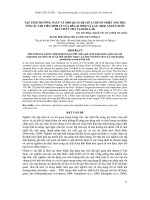 Tập tính thường ngày và mối quan hệ giữa chỉ số nhiệt ẩm (THI) với các chỉ tiêu sinh lý bê lai  SIND và LAI ½ RED ANGUS