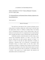 measuring efficiency and explaining failures in banking application to the russian banking sector