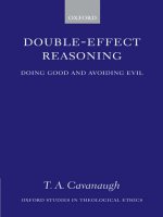double-effect reasoning doing good and avoiding evil nov 2006