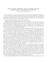 NHỮNG CHỨNG MINH KHÁC NHAU CỦA ĐỊNH LÝ EUCLID