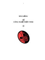 Bài giảng về công nghệ thủy tinh