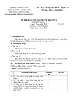 Đề thi học sinh giỏi nghề thực hành môn công nghệ ô tô