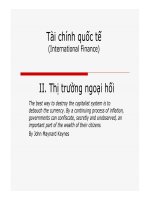 Bài giảng tài chính quốc tế chương 2   TS  nguyễn phúc hiền