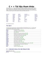 C++ tài liệu tham khảo