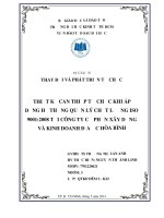 Tiểu luận Thay đổi và phát triển tổ chức: Thiết kế can thiệp tổ chức khi áp dụng hệ thống quản lý chất lượng ISO 9001 2008 tại công ty cổ phần xây dựng và kinh doanh địa ốc Hòa Bình