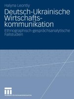 leontiy h. deutsch-ukrainische wirtschafts-kommunikation. ethnographisch-gesprachsanalytische fallstudien. 2009