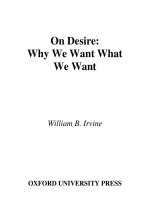 on desire why we want what we want nov 2005