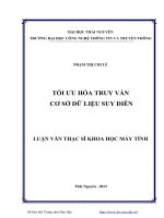 Tối ưu hóa truy vấn cơ sở dữ liệu suy diễn