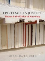 epistemic injustice power and the ethics of knowing aug 2007