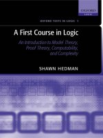 a first course in logic an introduction to model theory proof theory computability and complexity sep 2004