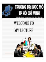 Bài giảng Kế toán quản trị: Chương 7  thông tin thích hợp cho việc ra quyết định