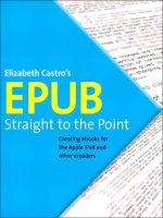 epub straight to the point [electronic resource] [creating ebooks for the apple ipad and other ereaders]