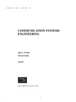 Communication systems engineering(2nd edition)