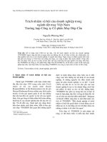 Trách nhiệm xã hội của doanh nghiệp trong ngành dệt may việt nam trường hợp công ty cổ phần may đáp cầu