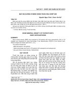 mật độ xương trên bệnh nhân thoái hóa khớp