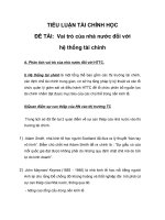 Vai trò của nhà nước đối với hệ thống tài chính