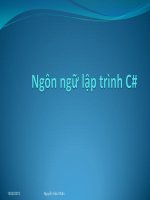 Biến và hằng số