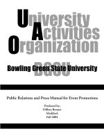 public relations and press manual for event promotion