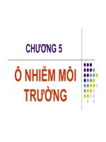 bài giảng môi trường đại cương chương 5 ô nhiễm môi trường