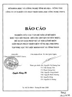 Nghiên cứu các vấn đề xói lở   xâm thực bờ biển khu vực hồ tràm   hồ cốc (huyện xuyên mộc), đề xuất giải pháp xử lý xói lở bờ biển góp phần phát triển bền vững địa phương
