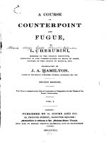cherubini l. course of counterpoint