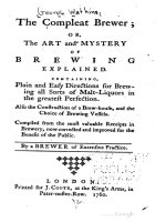 anon - 1760 - the compleat brewer or, the art and mystery of brewing explained